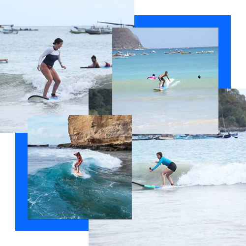 surf camp lombok, private lessons